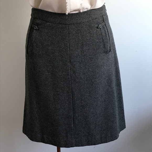 Mexx - Grey Wool Blend midi skirt - Picture 2 of 14